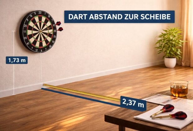 Dart Abstand zur Scheibe
