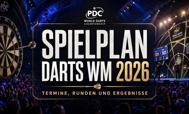 Spielplan Darts WM 2026