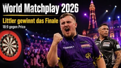 Luke Littler - worl matchplay darts 2026 finale ergebnis