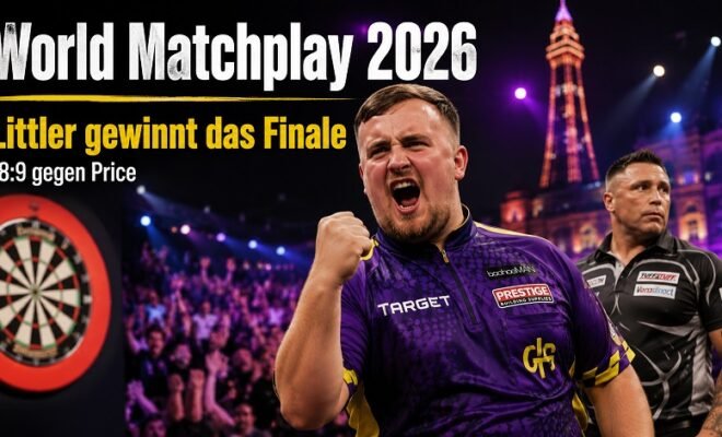 Luke Littler - worl matchplay darts 2026 finale ergebnis