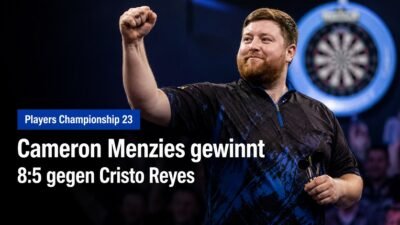 Players Championship 23 Ergebnisse Menzies gewinnt in Leicester