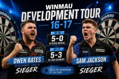 Winmau Development Tour 16-17 Siege für Bates und Jackson