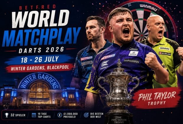 World Matchplay Darts 2026: Spielplan, Ergebnisse, Teilnehmer und Preisgeld