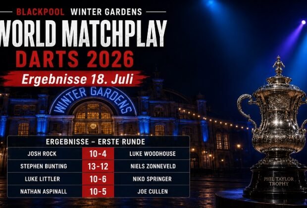 world matchplay darts ergebnisse 18 juli 2026