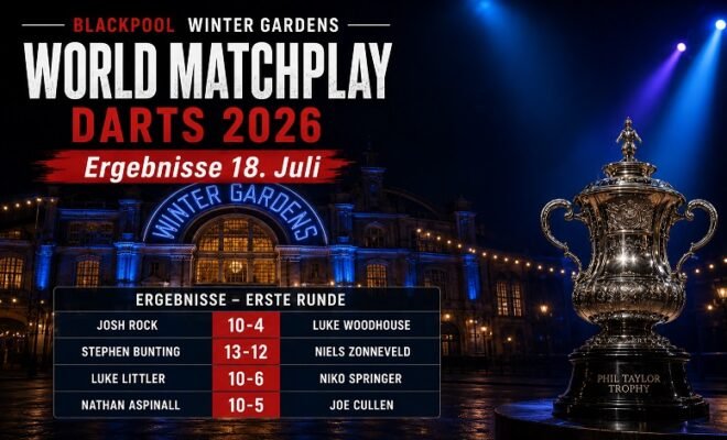world matchplay darts ergebnisse 18 juli 2026