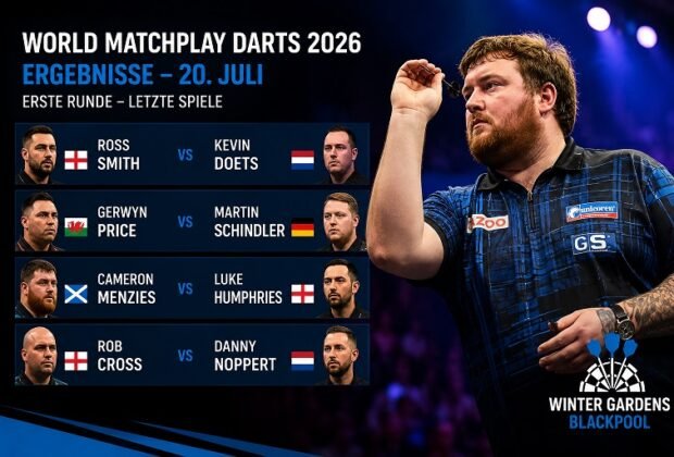 world matchplay darts ergebnisse 20 juli 2026