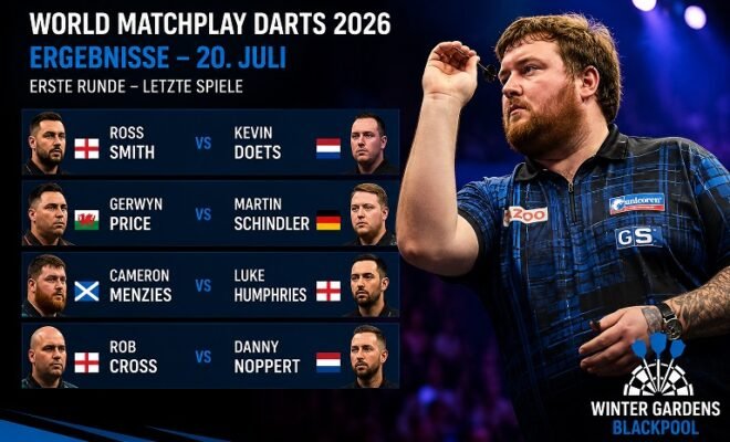 world matchplay darts ergebnisse 20 juli 2026