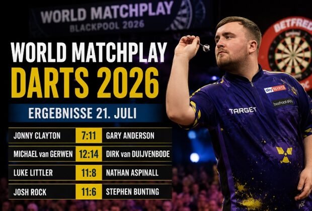 world matchplay darts ergebnisse 21 juli 2026