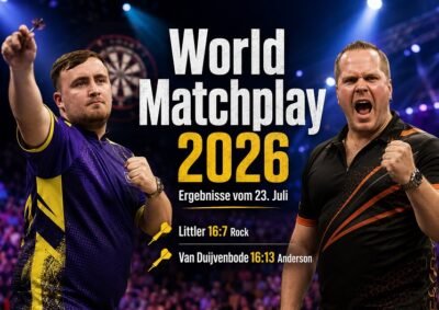 world matchplay darts ergebnisse 23 juli 2026