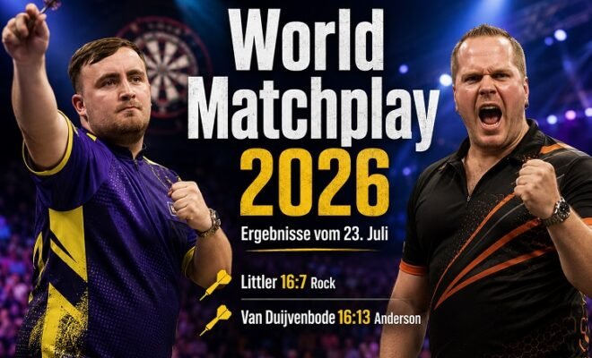 world matchplay darts ergebnisse 23 juli 2026