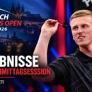 Czech Darts Open 2026 - Ergebnisse der Nachmittagssession
