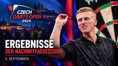 Czech Darts Open 2026 - Ergebnisse der Nachmittagssession