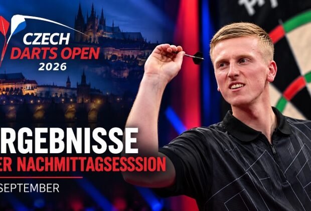Czech Darts Open 2026 - Ergebnisse der Nachmittagssession
