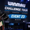 Winmau Challenge Tour 23 in Wigan nach dem Turniersieg von Joe Hunt