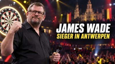 James Wade gewinnt die Flanders Darts Trophy 2026 in Antwerpen