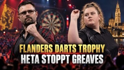 Damon Heta und Beau Greaves bei der Flanders Darts Trophy 2026