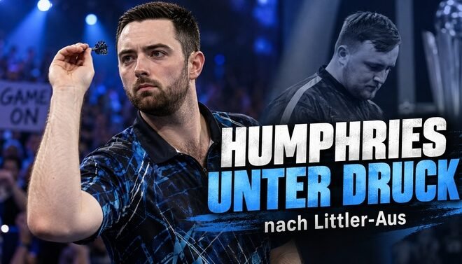 Luke Humphries beim World Grand Prix 2026 nach dem frühen Aus von Luke Littler