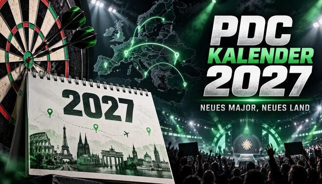 PDC Kalender 2027 mit neuem Major und erweitertem European-Tour-Kalender