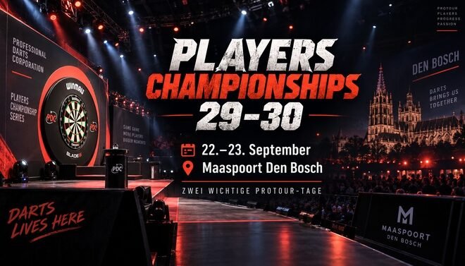 Bühnenmotiv zu den Players Championships 29 und 30 in Den Bosch ohne Spieler