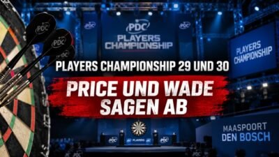 Players Championship 29 und 30 in Den Bosch nach den Absagen von Gerwyn Price und James Wade