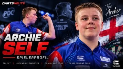 Archie Self beim Darts – Spielerprofil des englischen Nachwuchstalents