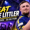 Luke Littler tritt in der Netflix-Show Beat Luke Littler gegen 20 Amateurspieler an. Dabei geht es um 501.000 Pfund Preisgeld.