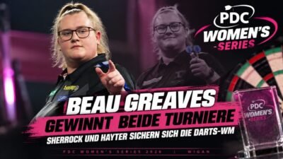 Beau Greaves gewinnt beide Turniere der PDC Women’s Series in Wigan