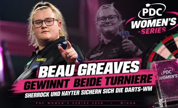 Beau Greaves gewinnt beide Turniere der PDC Women’s Series in Wigan
