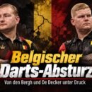 Dimitri Van den Bergh und Mike De Decker nach ihrem Absturz in der PDC Weltrangliste