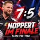 Danny Noppert besiegt Gian van Veen bei der Dutch Darts Championship 2026 mit 7:5 und erreicht das Finale in Maastricht.