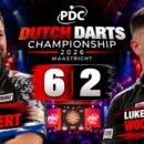 Danny Noppert besiegt Luke Woodhouse bei der Dutch Darts Championship 2026 in Maastricht mit 6:2 und erreicht das Halbfinale.