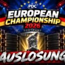 Darts EM 2026 Auslosung in Dortmund mit den 16 Erstrundenbegegnungen der PDC European Championship.