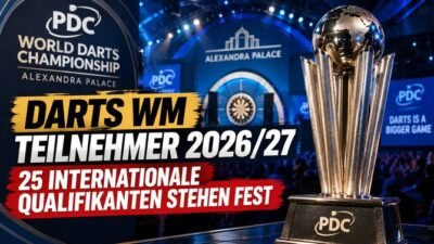 Darts WM Teilnehmer 2026/27 mit 25 bestätigten internationalen Qualifikanten