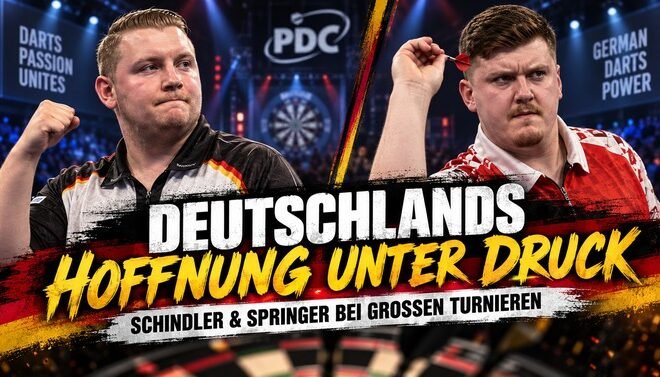 Martin Schindler und Niko Springer unter Druck bei großen PDC Turnieren