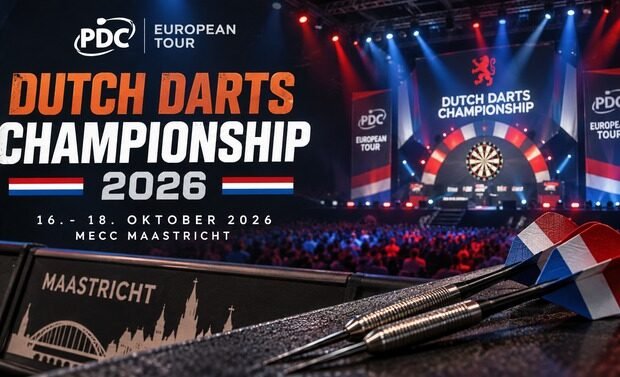 Dutch Darts Championship 2026 vom 16. bis 18. Oktober in Maastricht