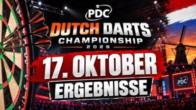 Dutch Darts Championship 2026: Alle Ergebnisse der zweiten Runde vom 17. Oktober in Maastricht.