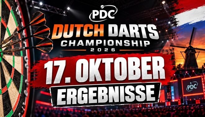 Dutch Darts Championship 2026: Alle Ergebnisse der zweiten Runde vom 17. Oktober in Maastricht.