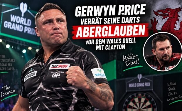 Gerwyn Price vor dem World Grand Prix Viertelfinale gegen Jonny Clayton