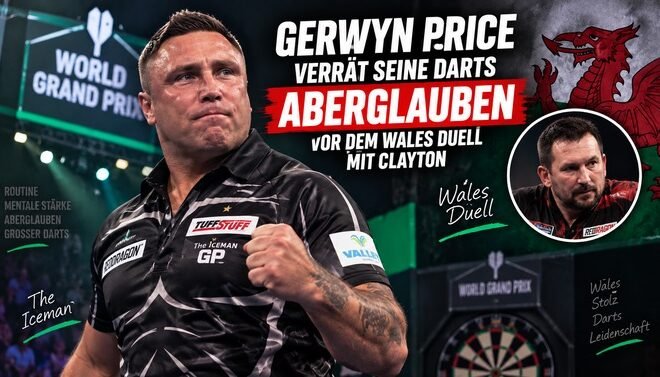 Gerwyn Price vor dem World Grand Prix Viertelfinale gegen Jonny Clayton