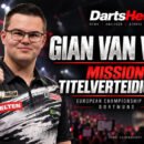 Gian van Veen bereitet sich auf die Titelverteidigung bei der European Championship 2026 in Dortmund vor.