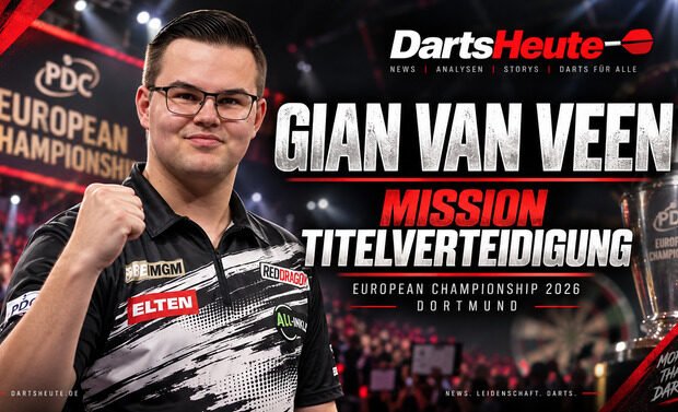 Gian van Veen bereitet sich auf die Titelverteidigung bei der European Championship 2026 in Dortmund vor.