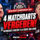 Kim Huybrechts vergibt vier Matchdarts und verliert bei der Dutch Darts Championship 2026 mit 5:6 gegen Jimmy van Schie.