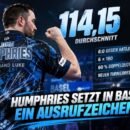 Luke Humphries spielt 114,15 Punkte im Schnitt bei der Swiss Darts Trophy 2026