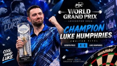 Luke Humphries gewinnt den World Grand Prix 2026 in Leicester