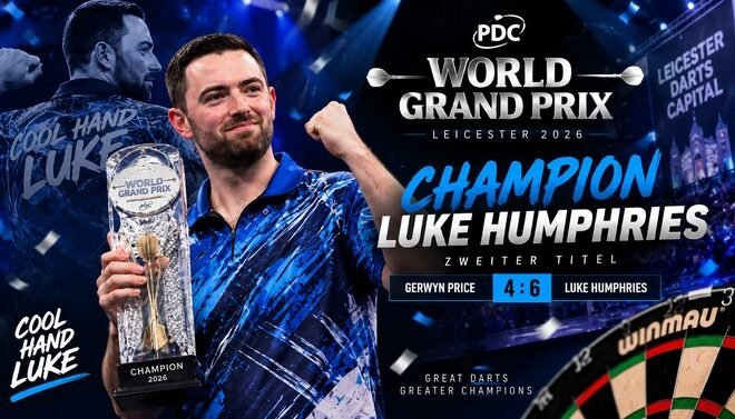 Luke Humphries gewinnt den World Grand Prix 2026 in Leicester
