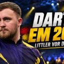 Luke Littler vor der Darts EM 2026 in Dortmund. Der Weltmeister steht wegen seiner Kritik an deutschen Darts-Fans im Mittelpunkt.