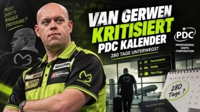 Michael van Gerwen kritisiert den vollen PDC Kalender mit bis zu 280 Reisetagen