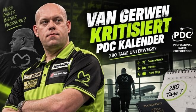 Michael van Gerwen kritisiert den vollen PDC Kalender mit bis zu 280 Reisetagen
