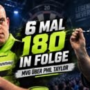 Michael van Gerwen erinnert sich an Phil Taylor und sechs 180er in Folge