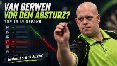 Michael van Gerwen droht der Fall aus den Top 16 der PDC Order of Merit